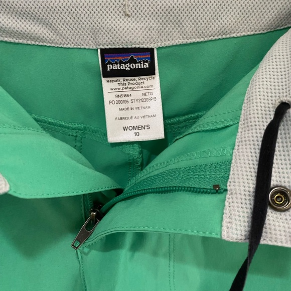 Patagonia Happy Hike Shorts in Mint Green - Picture 4 of 5